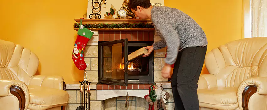 Rusted Metal Fireplace Restoration in Frederickson, Washington