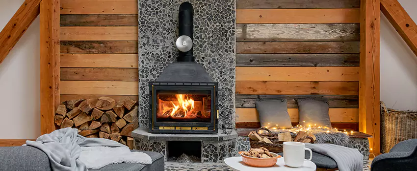 Thelin Hearth Products Direct Vent Gas Stove Fireplace Inspection in Frederickson, Washington
